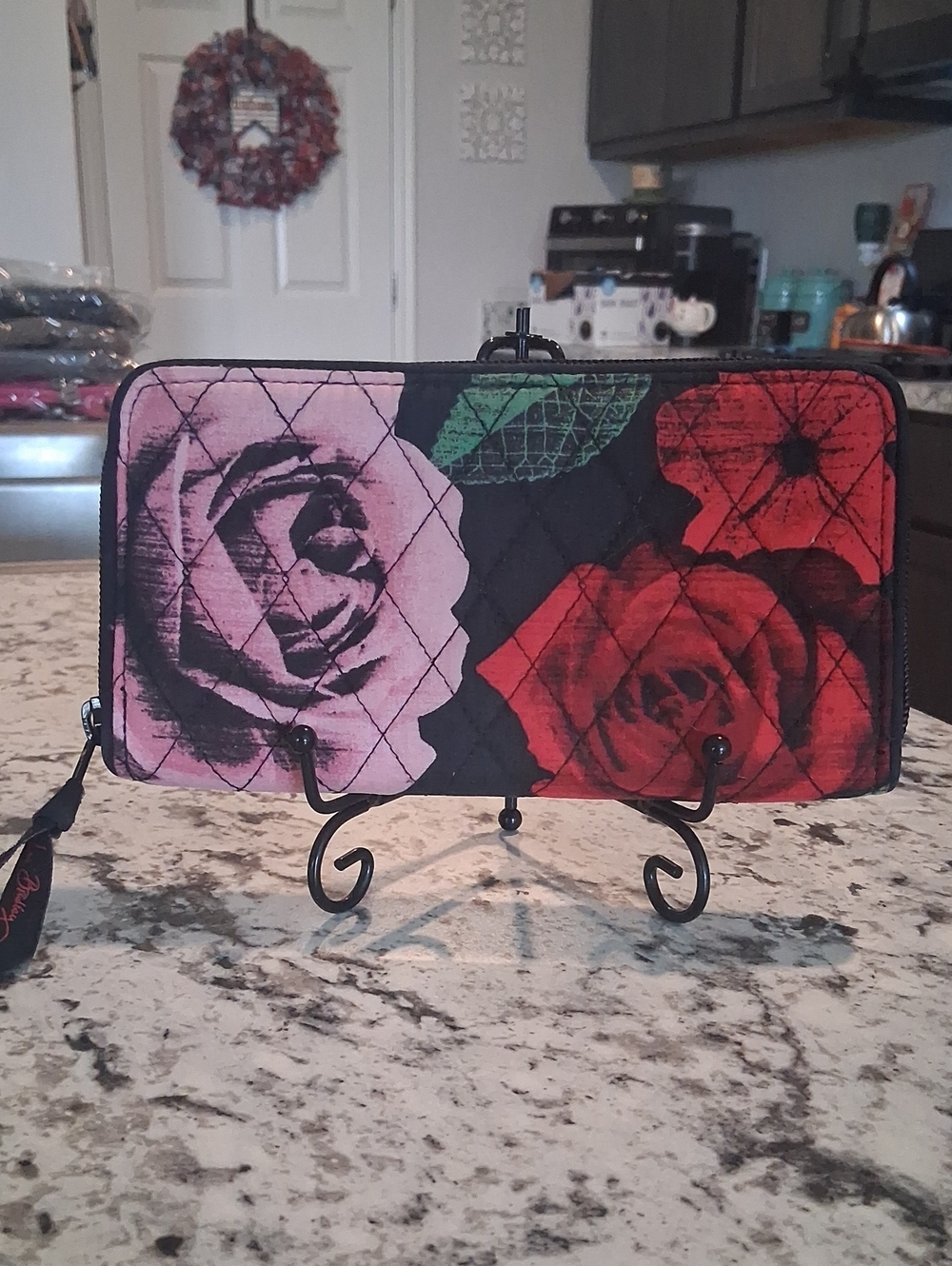 Vera Bradley Quilted Zip-Around Wallet - Havanna Rose